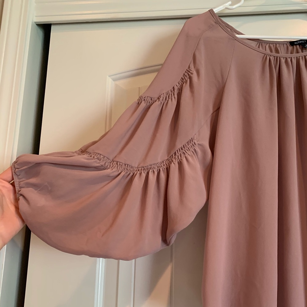 Audrey Ann Blush Mauve Blouse